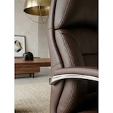 thumbnail of Chefsessel `Miron` aus Leder, Multiblockwippmechanik, bis 120 kg. Braun, 67x67x137 cm | Kadima Design