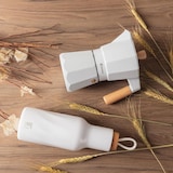 thumbnail of BERGNER Naturally - Cafetera para 3 Tazas en Aluminio blanco con mango de madera