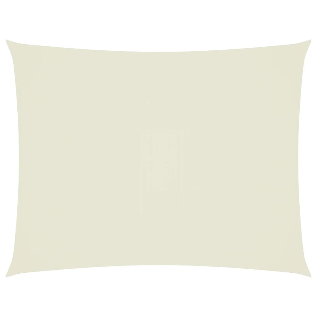 vidaXL Sonnensegel Oxford-Gewebe Rechteckig 4x5 m Cremeweiß