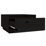 thumbnail of Mesa de centro de madera maciza de pino negro 55x56x32 cm