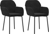 thumbnail of vidaXL Esszimmerstühle 2 Stk. Schwarz Samt