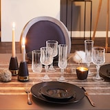 thumbnail of Ensemble 18 pièces, verres à pied et verres à eau Longchamp - Cristal d'Arques