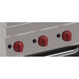 thumbnail of EURAST - Fogão a gás de 6 queimadores 1 forno conv. elétrico 440x380 - 1050x600x850 mm - 19,8 Kw + 2,5 Kw 230/1V - 42800311