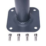 thumbnail of Suporte no solo HWC-A96, suporte de guarda-chuva para fixação no solo/placa/montagem de guarda-sol/farol de trânsito, metal Ø 38-48mm