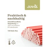 thumbnail of Trinkhalm aus Papier FSC®, in Rot, Ø 8 mm / 15 cm, 150 Stück in Folienbeutel