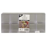 thumbnail of PAPSTAR 270 Fingerfood - Schalen, PS eckig 55 ml 4,7 cm x 4,2 cm x 4,2 cm glasklar