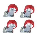 thumbnail of Rodízios giratórios roda de apoio 3" 76mm conjunto de 4 plataformas de mesas de mobiliário