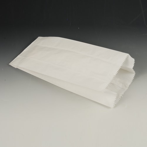 PAPSTAR 1000 Papierfaltenbeutel, Cellulose, gefädelt 35 cm x 15 cm x 7 cm weiss Füllinhalt 2,5 kg
