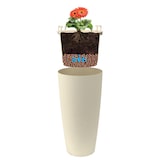 thumbnail of Blumentopf / Pflanztopf, Höhe 85 cm, Ø 38, anthrazit, matt, 18 l Inhalt, mit herausnehmbarem Pflanz-Einsatz, aus hochwertigem Polyethylen