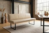 thumbnail of KAWOLA Esszimmerbank ELEEN Leder beige 243cm