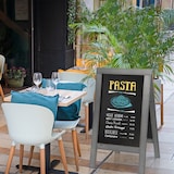 thumbnail of Securit® Stoepbord "Nature" - Vintage Grijs - Hout met natuurlijke rustieke afwerking - 70x135cm
