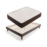 thumbnail of Pack Colchón + Base Tapizada Descansin | 135x190 | Gris | Ideal para Personas con Dolores de Espalda | Base tapizada silenciosa