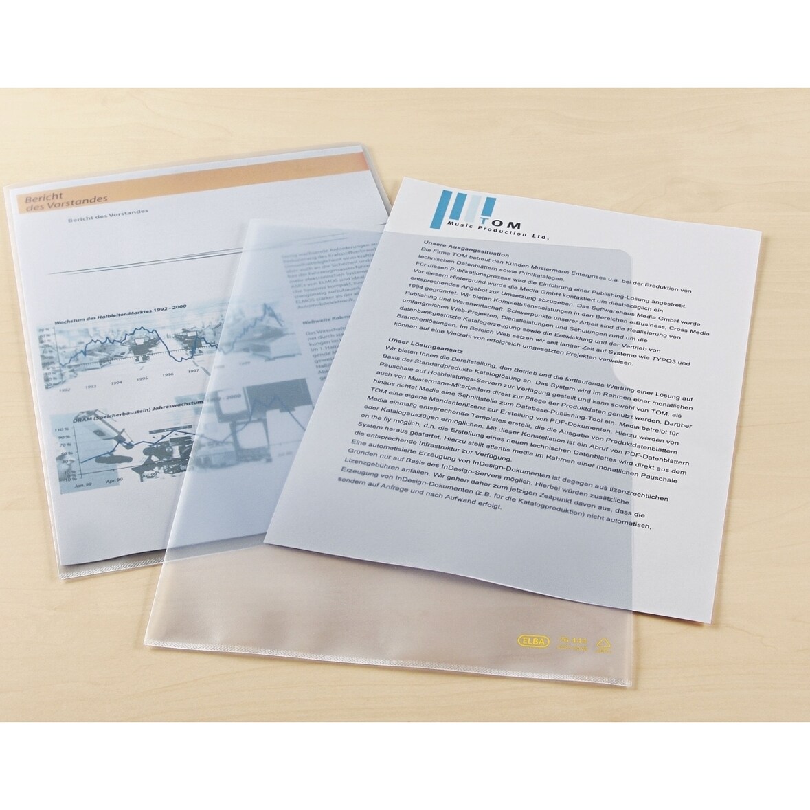 Sichthülle Premium A4 PP-Folie 150mic transparent glasklar VE=100 Stück