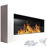 thumbnail of Chimenea de bioetanol Modelo Sunna Blanco con cristal protector 90 cm