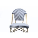 thumbnail of METRO PROFESSIONAL Silla estilo Bistró apilable, aluminio/tejido sintético, aspecto bambú, blanco/negro