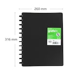 thumbnail of Pasta de 50 capas intercambiáveis A4 "Grafo IN" Preto