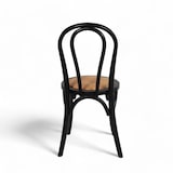 thumbnail of Chaise de bistrot LEVIS - Noire - Assise tressée