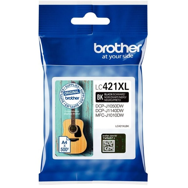 Tinteiro original Brother LC421XL Preto (LC421XLBK)