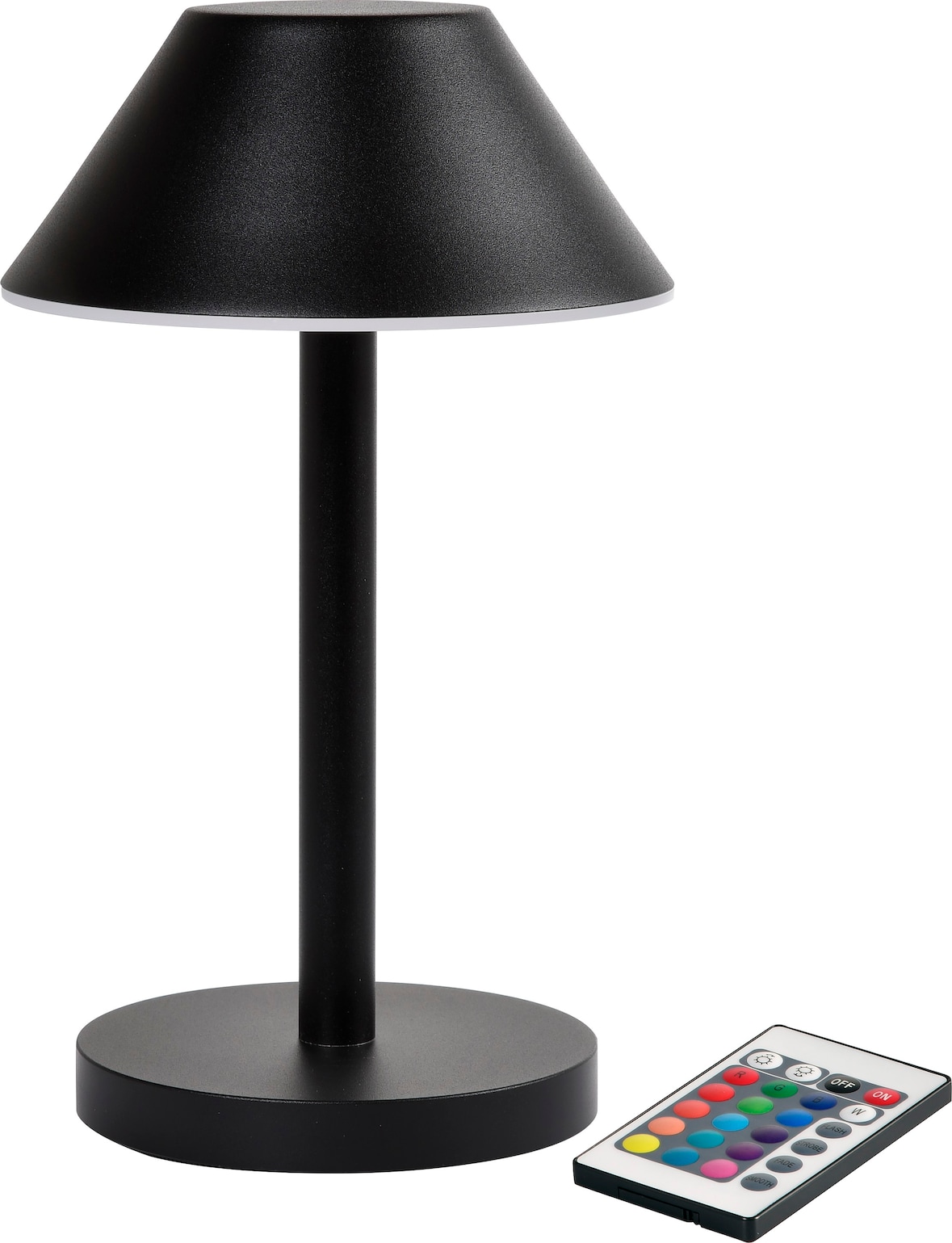 Duni LED Lampe kabellos Zelda Schwarz, 6 Stk/Krt (6 x 1 Stk)