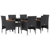 thumbnail of HELLOSHOP26 - Muebles de comedor de jardín con cojines 7 piezas negro 02_0014606
