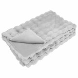 thumbnail of vidaXL Kunstfell Kaninchenfell Decke Olite 4 pcs Grau 240 x 270 cm