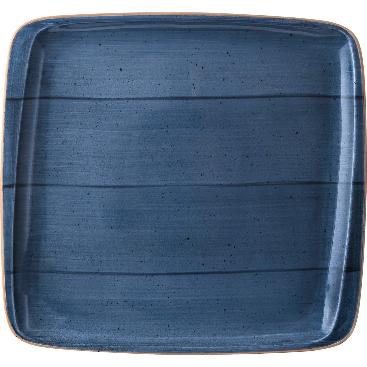 2x Bonna Aura Dusk Moove Platte rechteckig 32x30cm 2,5 cm hoch Blau Creme Porzellan ADKMOV41KR Servirplatten Speise Geschirr