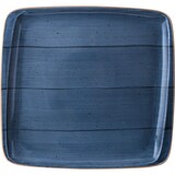 thumbnail of 2x Bonna Aura Dusk Moove Platte rechteckig 32x30cm 2,5 cm hoch Blau Creme Porzellan ADKMOV41KR Servirplatten Speise Geschirr