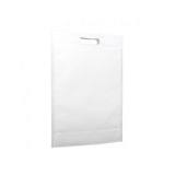 thumbnail of MONOUSO - Vliesstofftasche Gestanzten Griffen Weiße 30+10x40cm (200 Stück)