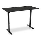 thumbnail of Zit-sta bureau elektrisch verstelbaar - MRC EASY 160 x 80 cm | frame zwart - blad zwart eiken