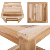 thumbnail of Garten Beistelltisch Teakholz 50 x 50 cm, Teakholz-Tisch mit Ablagefach, Raburg