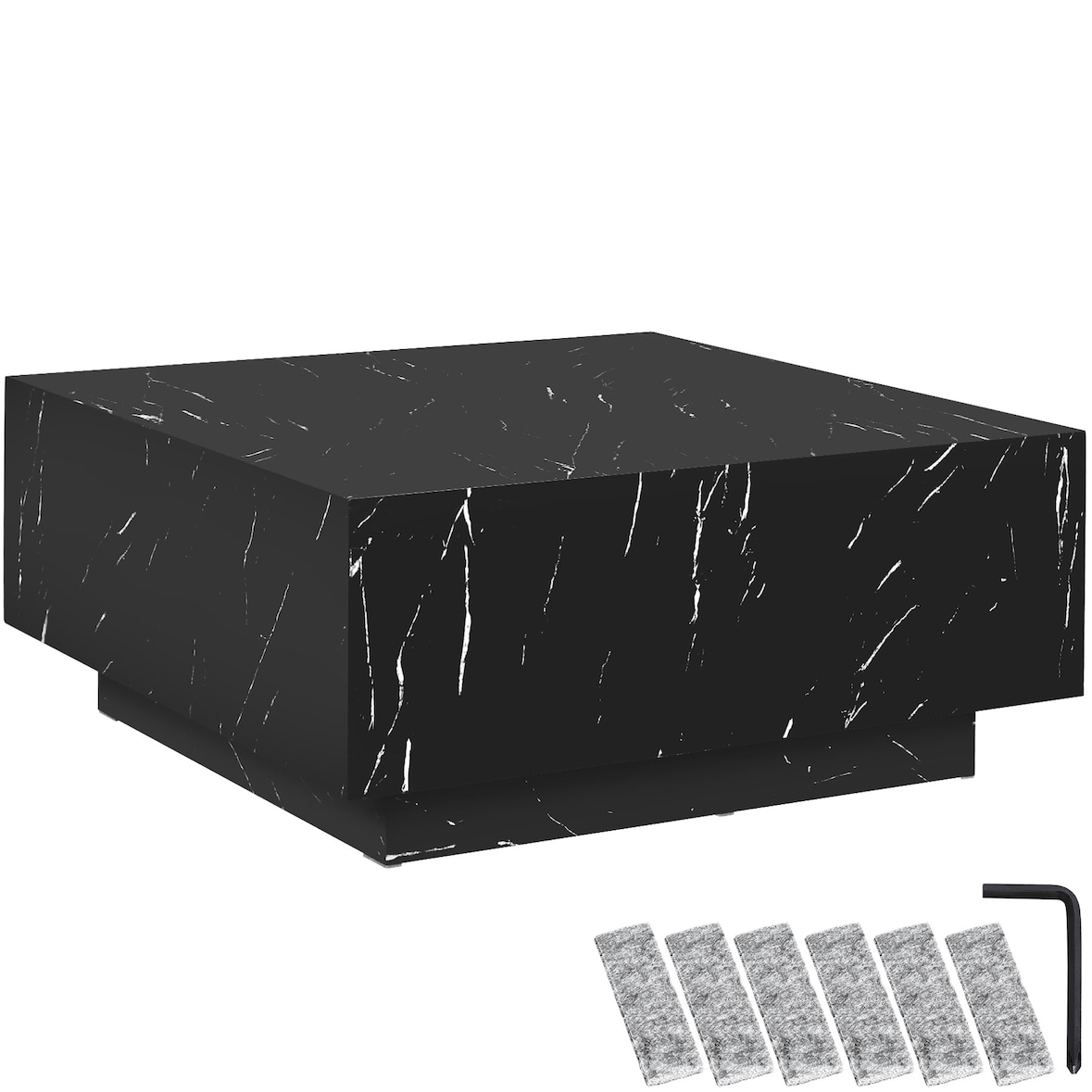 Couchtisch Lasley mit Standfuß, Belastbarkeit 45 kg