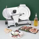 thumbnail of H.Koenig Affettatrice elettrica MSX250, professionale, spessore di taglio 0-12 mm, lama made in Italy da 25 cm, affilatoio integrato, 282 giri/min.