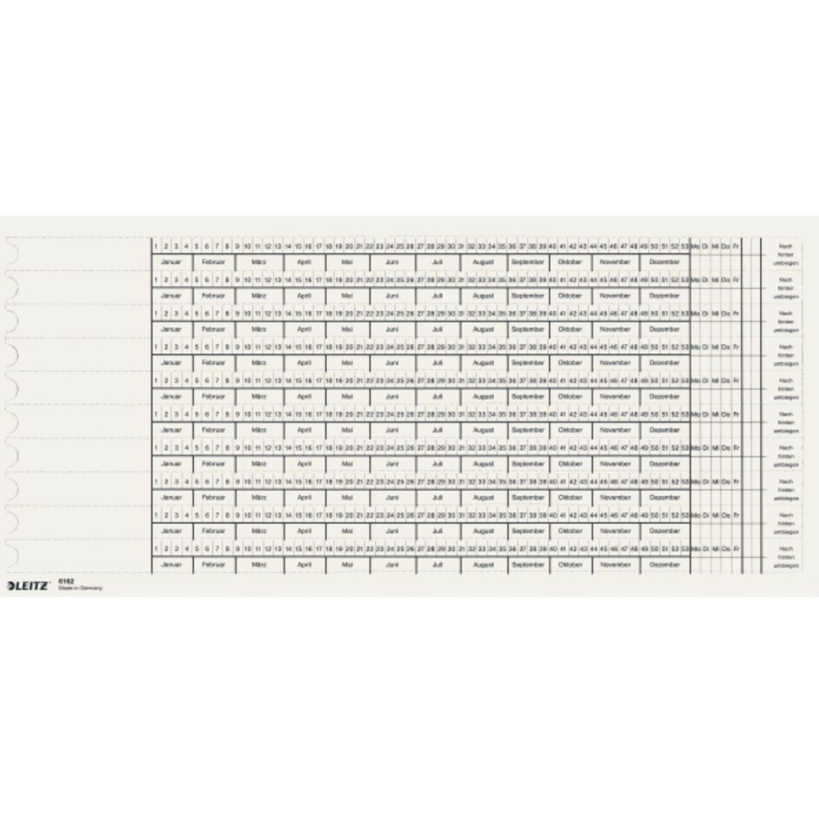 Organisationsstreifen Alpha Packung mit 25 Stück
