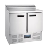 thumbnail of Polar Serie G Pizzakühltisch Saladette 2-türig 254L