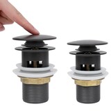 thumbnail of vidaXL Afvoer pop-up met overloop 6,4x6,4x9,1 cm grijs