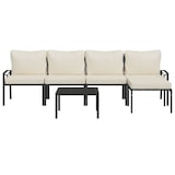 thumbnail of Helloshop26 - Gartenmöbelset Outdoor-Möbel 6-teilig mit Kissen sandfarben Stahl 02_0016942