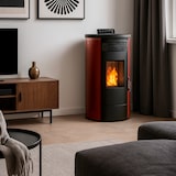 thumbnail of Luft-Pelletofen Flavia 15 kW Sannover Bordeaux