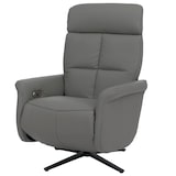 thumbnail of Relaxsessel HWC-L10, TV-Sessel Liegesessel, Liegefunktion drehbar, elektrisch verstellbar Voll-Leder ~ grau