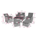 thumbnail of tectake Salottino in rattan Bari - naturale - 404305