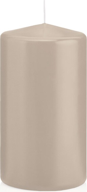 Stumpenkerzen Schlamm 130 x Ø 68 mm, 12 Stück