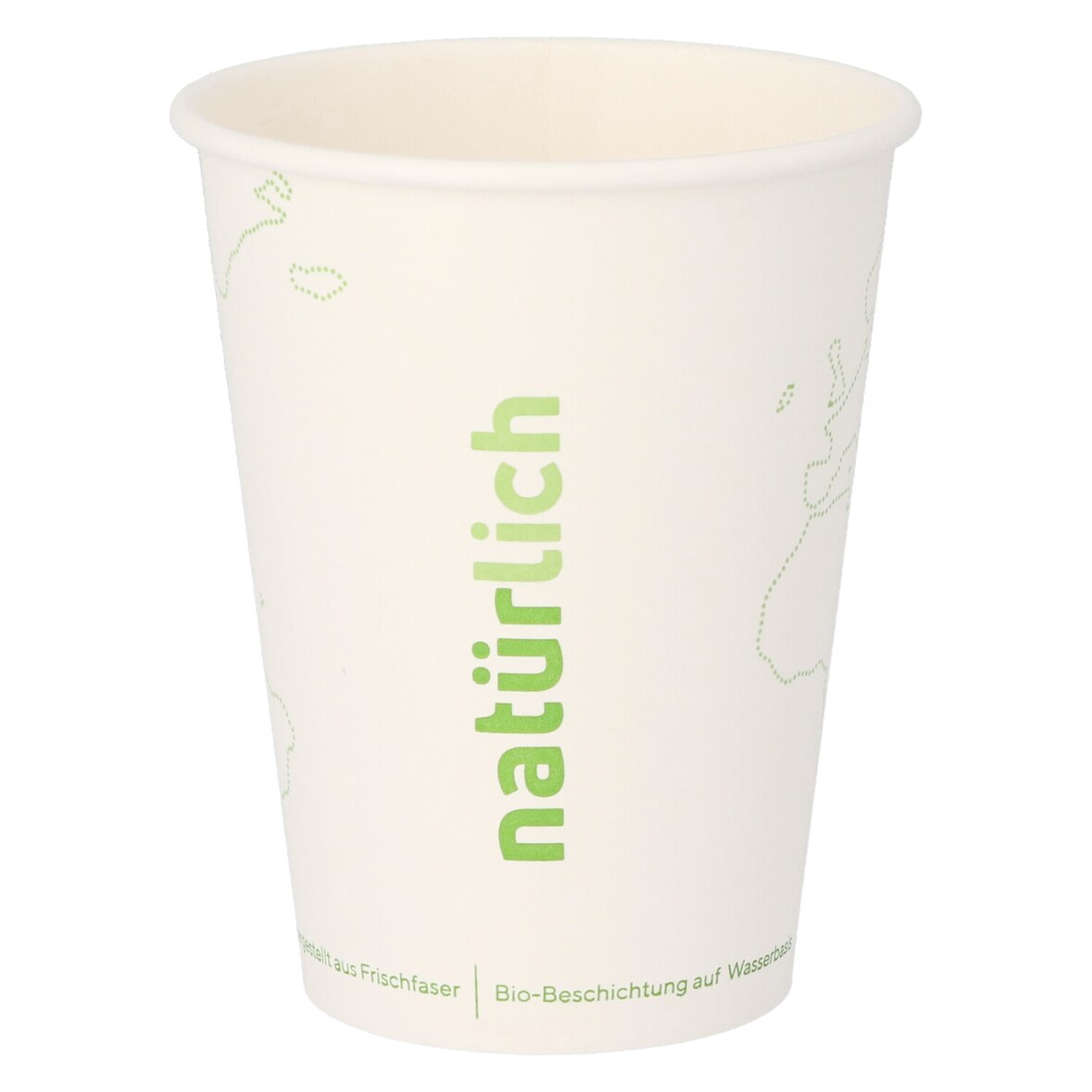 Nette 1000 Bio Pappbecher 0,3 Liter Coffee To Go Becher mit wasserbasierender Beschichtung