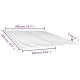 thumbnail of vidaXL Bettlattenrost Ersatz mit 48 Latten 2 Stk. 100x200 cm