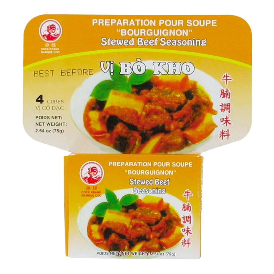 Assaisonnement pour Boeuf Bourguignon Mijoté Bo Kho 75g 10 boîtes