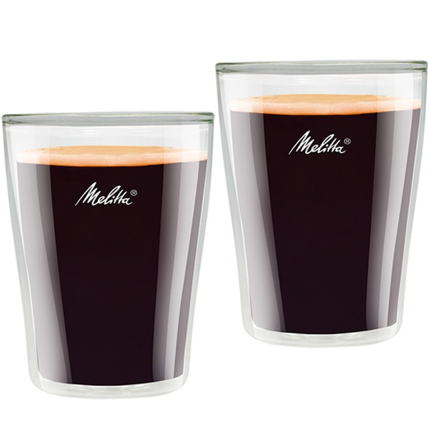 Melitta 2 Vasos de cristal doble medianos 200ml