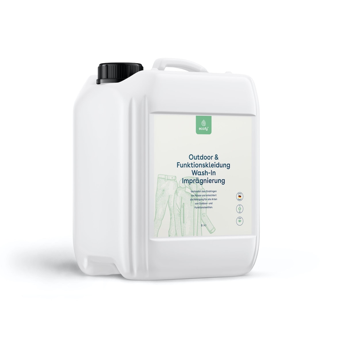 eco:fy Impregnazione wash-in dei tessuti - 5l - Impregnazione wash-in, senza PFC