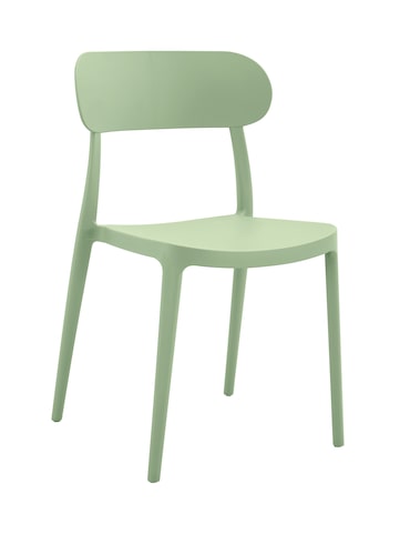 METRO PROFESSIONAL Cadeira empilhável para restauração, plástico, verde menta