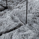 thumbnail of vidaXL Hoogpolig vloerkleed NAVARRA 240x240 cm polyester lichtgrijs
