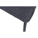 thumbnail of Möbilia Esszimmerstuhl 2er Set | Bezug Stoff | Gestell Stahl matt | B 44,5 x T 55,5 x H 87 cm | dunkelgrau-schwarz | 17020001 | Serie STUHL