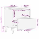 thumbnail of vidaXL Nachttisch Honigbraun 40 x 33 x 46 cm massives Mangoholz