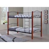thumbnail of Litera Doble Cama 90cm Madera y Metal Natural + 2 Colchones (90x190 cm)